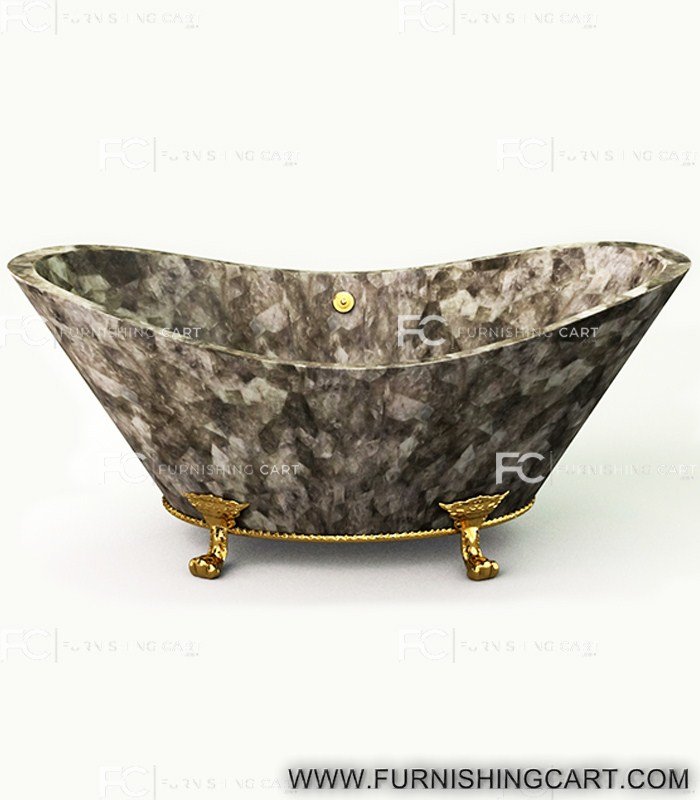 smoky-quartz-dark-freestanding-bathtub-with-clawfoot-2